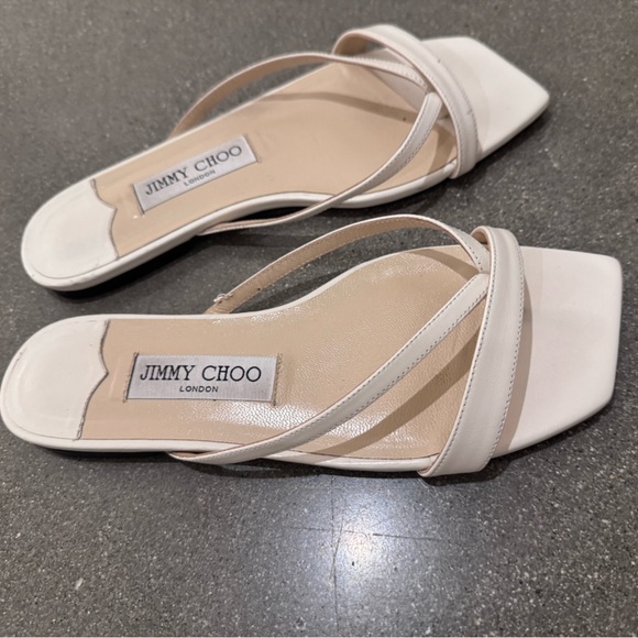 Jimmy Choo Maelie White Sandal 38 - Picture 6 of 8